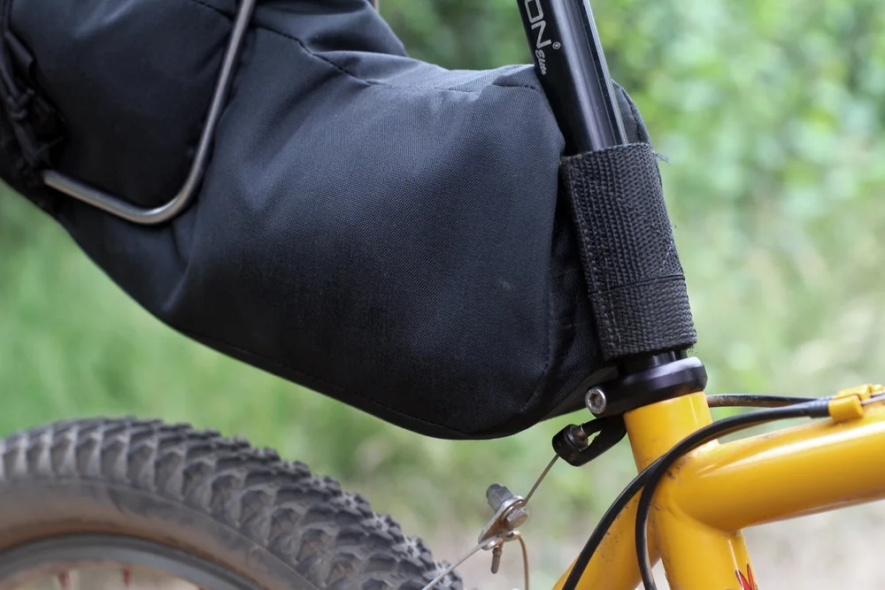 Seatpack and Pannier Backpack Set in Black - Outer Shell Bike Bags